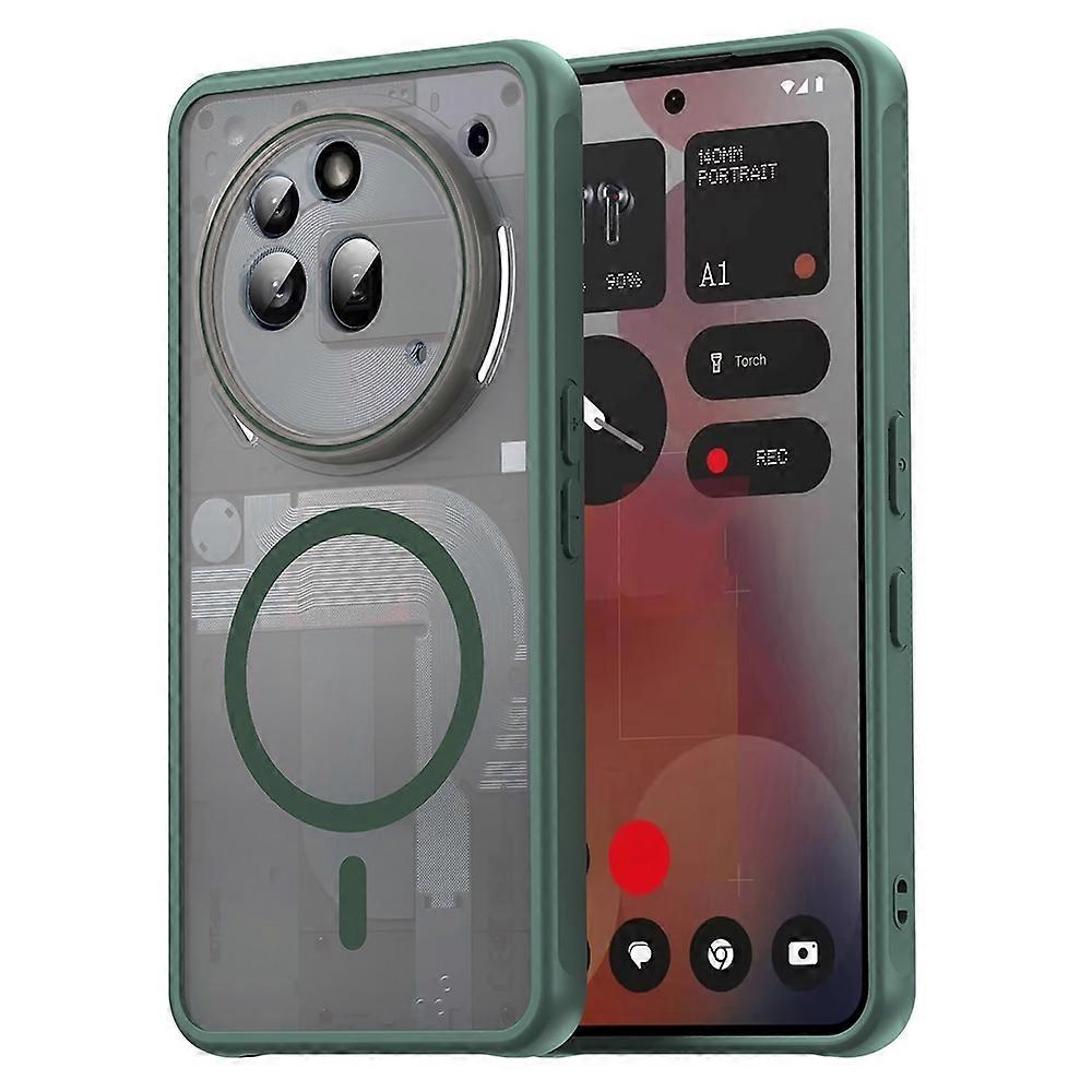 Qiinogow Cover Compatibile con Nothing Phone 3a, Custodia per Telefono Slim Fit con Antiurto, Anti-Graffio, Case Protettiva in Gomma TPU in Fibra di Carbonio, Nero