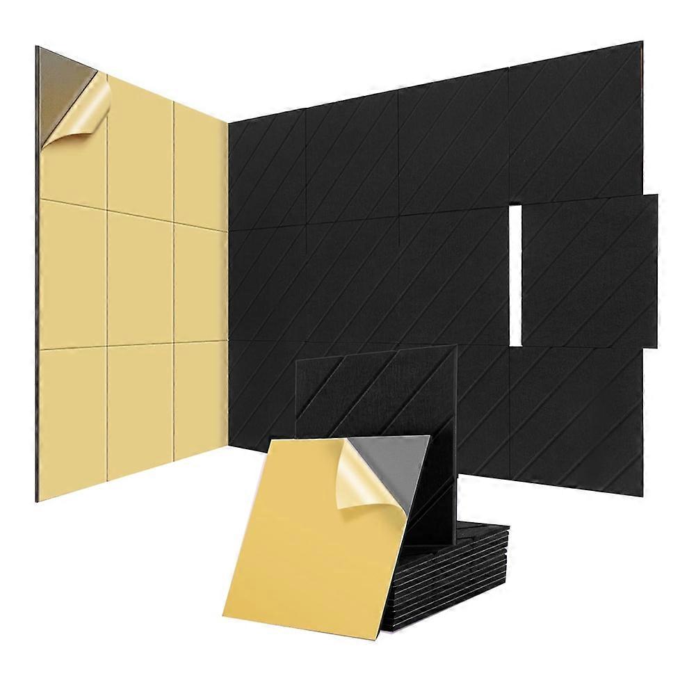 12PCS Acoustic Panels,12x12x0.4 In Sound Proof Foam Panels Wall Decor