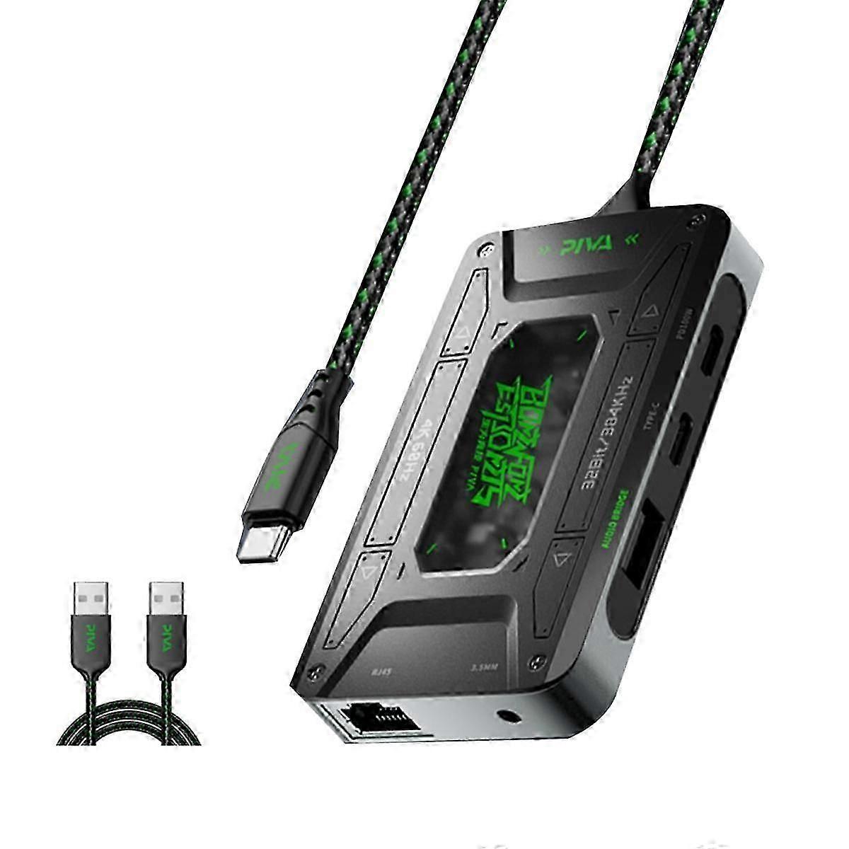 Audio Adapter Type C Dock Station Universal Headphone Converter Usb Converter Tablet Data Support Fast Charging DS7 Pro