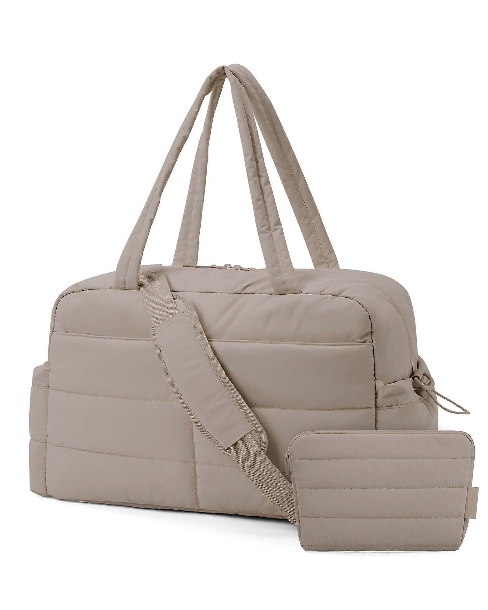 Quilted Duffel Bag for Travel with 31L Size