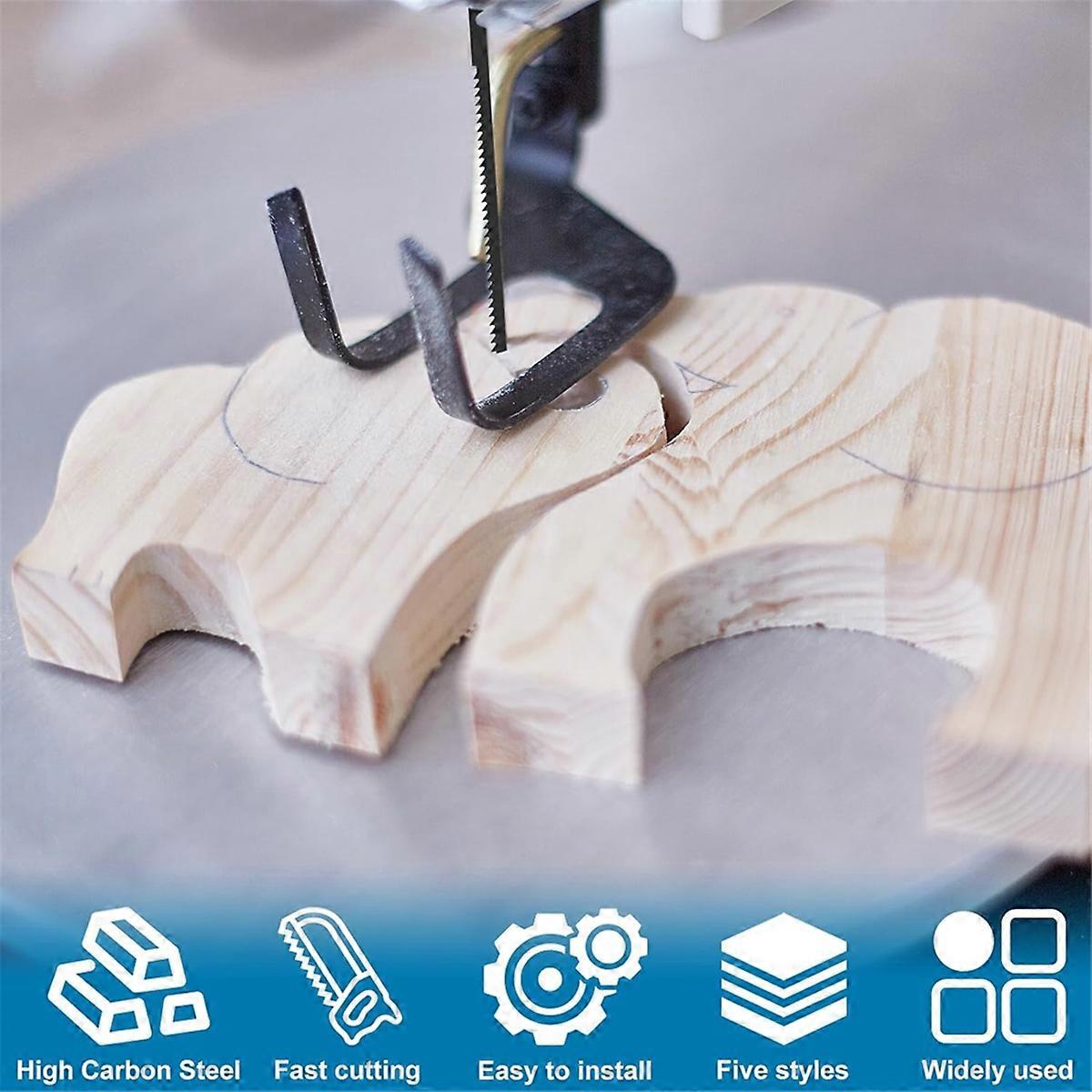 Scie à chantourner 50 pièces 5 pouces compatible avec les modèles 3921/22/23 pour le travail du bois