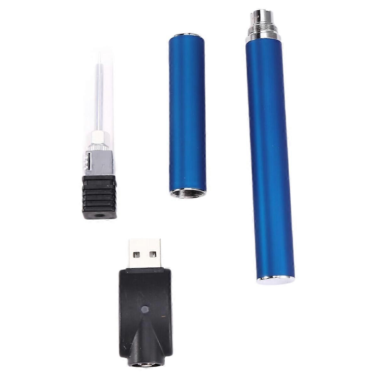 510 Thread Battery Cart Pen Adjustable Voltage Smart Power Pen USB Mini Soldering Iron Kit with Cap Blue