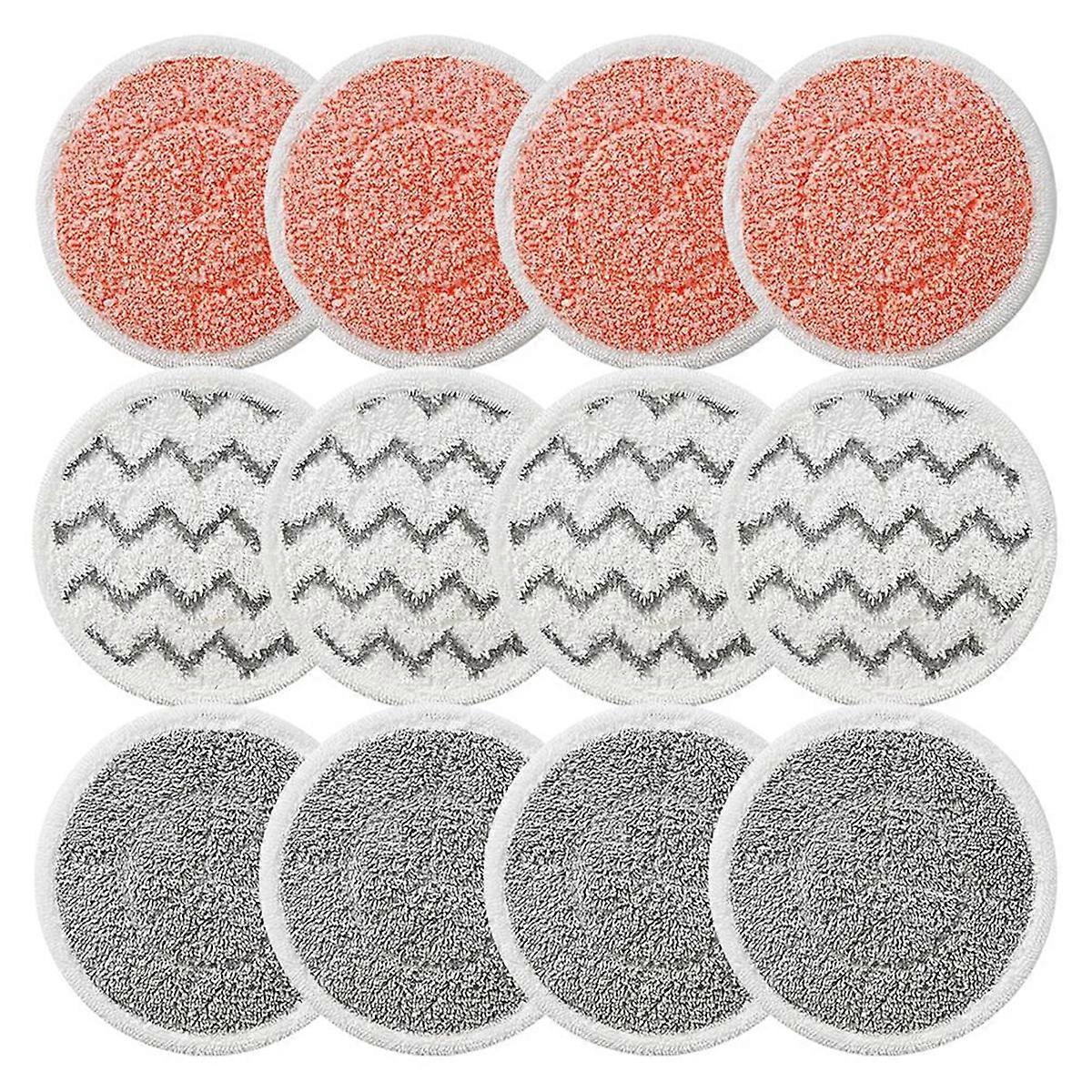 Rotating Mop Replacement Pads for -Wave 3897A SmartSteam Scrubbing Steam Mop, Mop Pads 12Pack