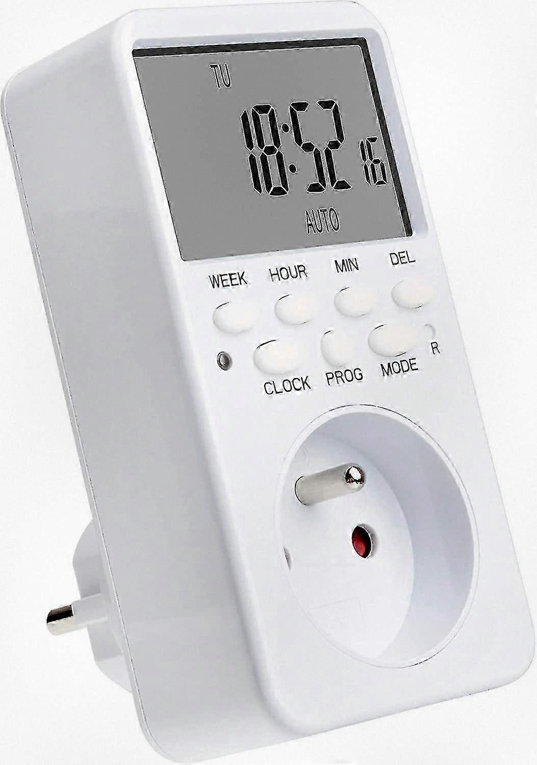 Smart Programmable Power Outlet, Weekly Timer with 20 Settings for Automated Control.