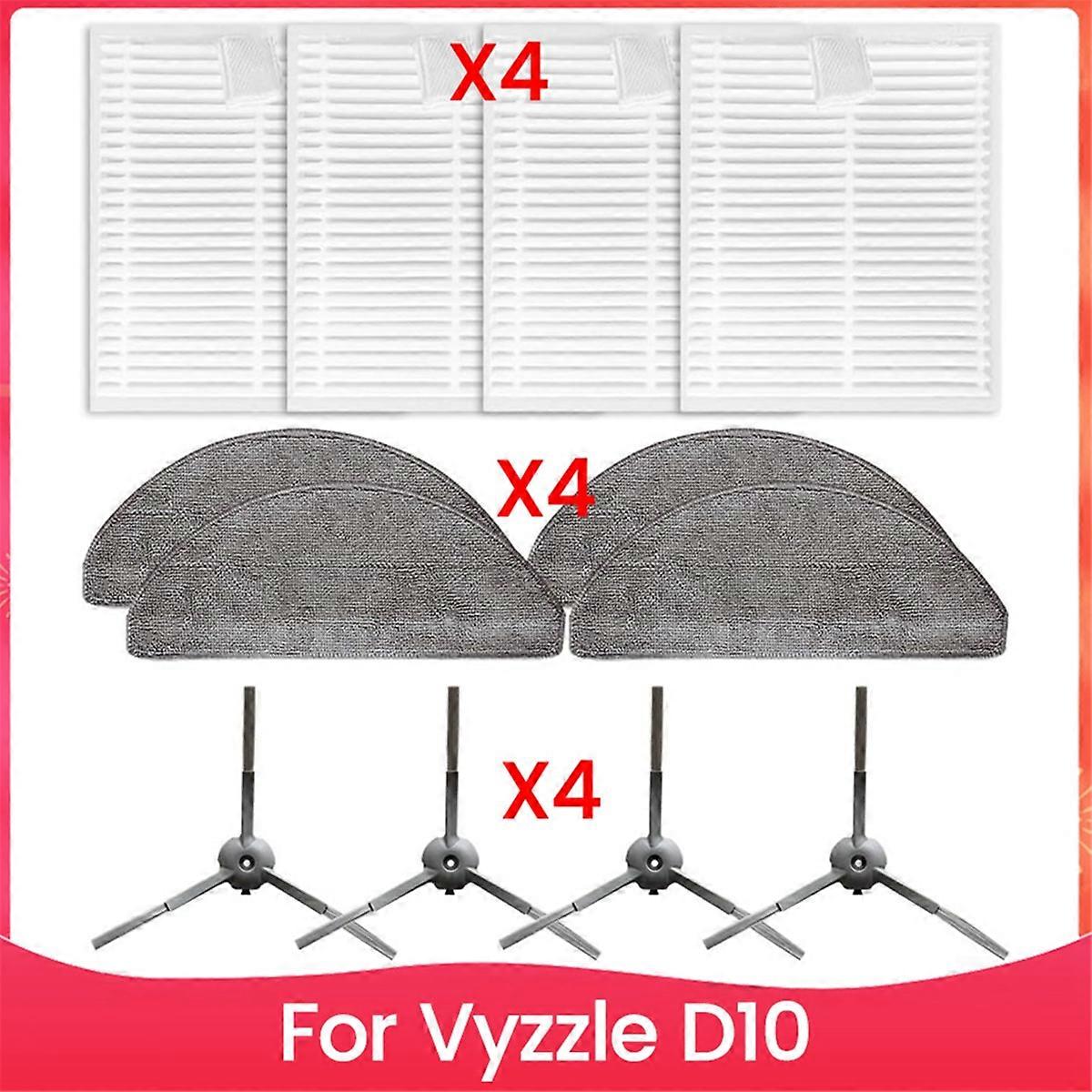 Accessory Set for Vyzzle D10 Robot Vacuum Cleaner Efficient Cleaning