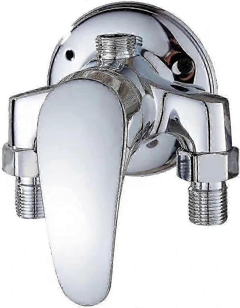 Miscelatore monocomando doccia in ottone per bagno, finitura cromo, acqua fredda e calda