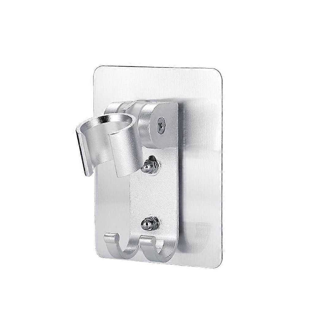 Wall Gel Mounted Shower Bracket Adhesive Wall Mount Adjustable Nozzle Holder, Shower Head Hook