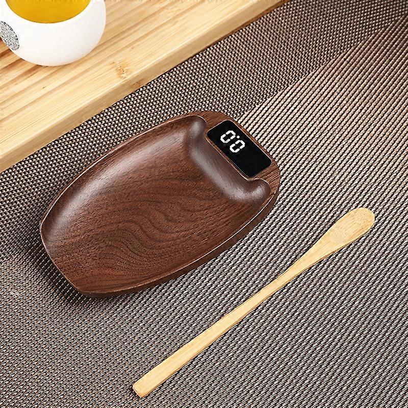 100g/0.1g Wood Electronic Tea Coffee Scale Kitchen Bar Scale