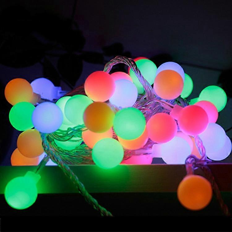 LED防水ボールライトストリングフェスティバル屋内と屋外の装飾カラフルな30個のLED-バッテリー電源
