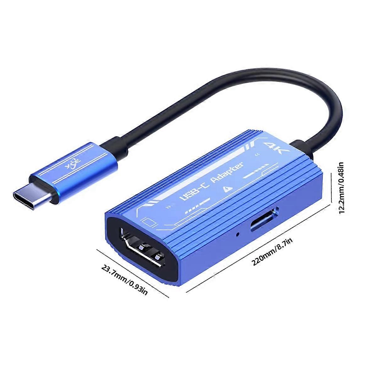 USB Type C to HDMI-Compatible Adapter for XREAL/Rokid Air AR Glasses