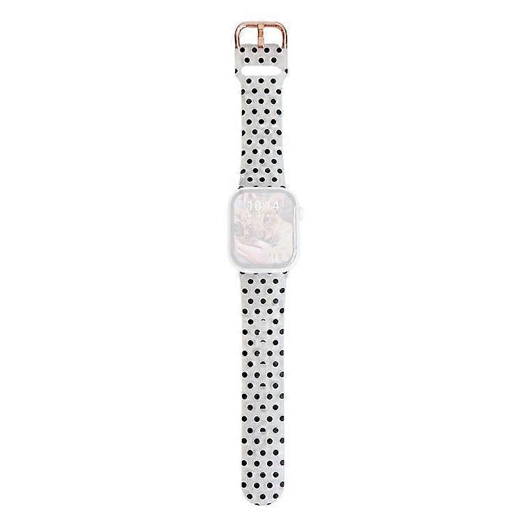 Pattern Printed Clear Silicone Strap for Apple Watch Series 10 9 8 7 SE 6 5 4 3 2 1 42mm 41mm 40mm 38mm