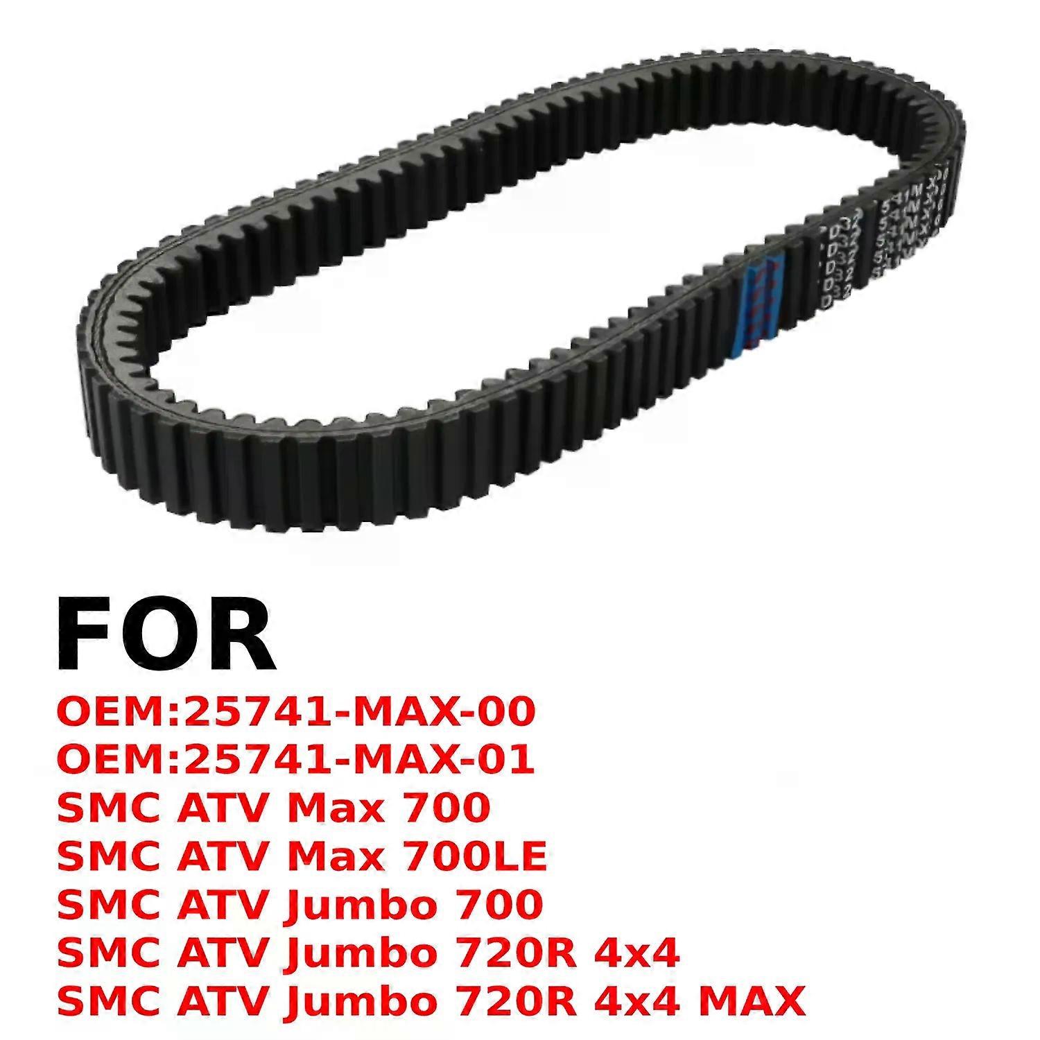 con For SMC ATV Jumbo 700 / 720R 4x4 / 720R 4x4 MAX OEM:25741-MAX-00 25741-MAX-01 Motorcycle Engine Parts Transmission Belt