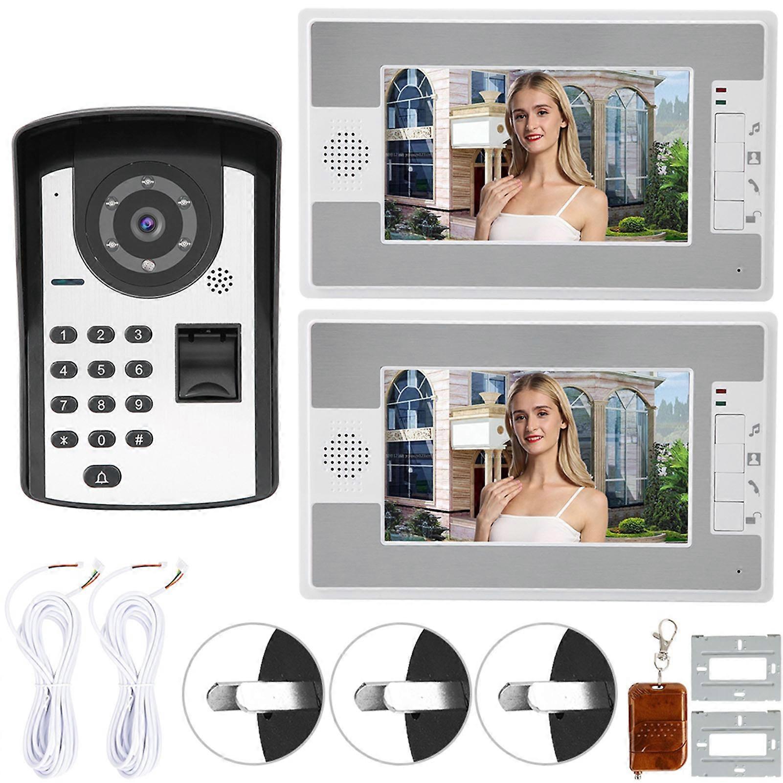 7 "LCD θυροτηλεόραση τηλέφωνο - οθόνη HD, IP55 αδιάβροχο, πολλαπλές επιλογές ξεκλειδώματος