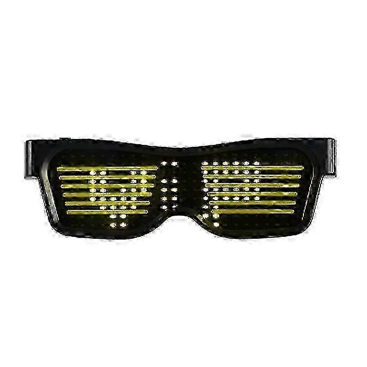 LED Glasses, Customizable Light-Up Glasses with Bluetooth Programmable Function, APP Controlled Glasses with Text/Graffiti/Animation/Rhythm, Great for
