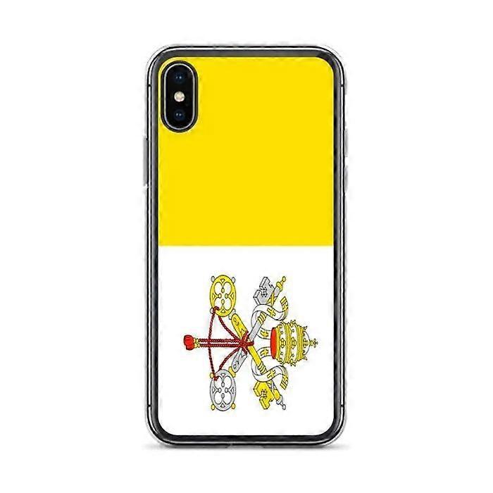 Phone Case - PIXELFORMA - Vatican Flag - Compatible with iPhone X - Flexible - Shockproof - Silicone
