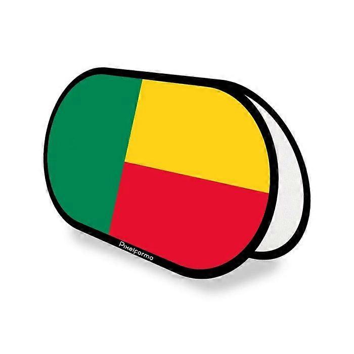 Flag - Benin - Oval - 70 x 120 cm - Polyester - Double-sided printing