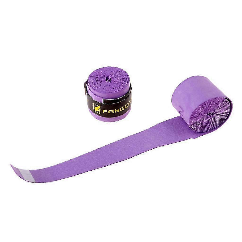 2 Pieces Anti Slip Absorbent Tennis Racket Overlap Badminton Racket Grip Squash Racquet Overlap-color: Purple