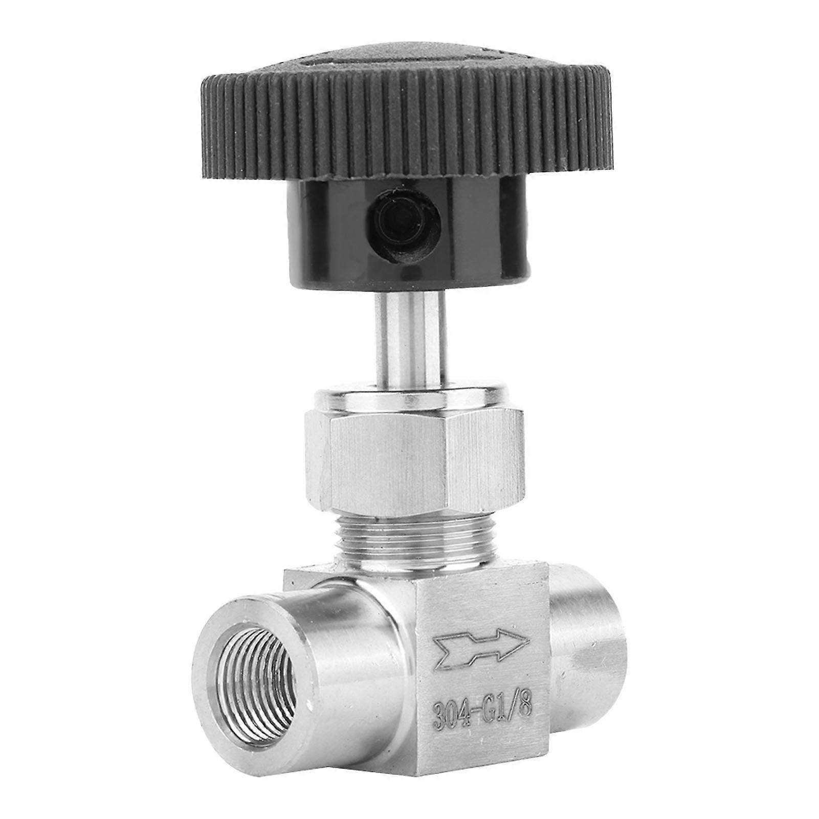Stainless Steel BSPP Female Thread Straight Needle Valve for Water-Gas-Oil Transmission (Type A)