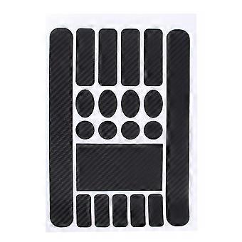 Carbon Fibre Chainstay & Frame Protector Set for Bike Cycle MTB BMX V3 (Black)