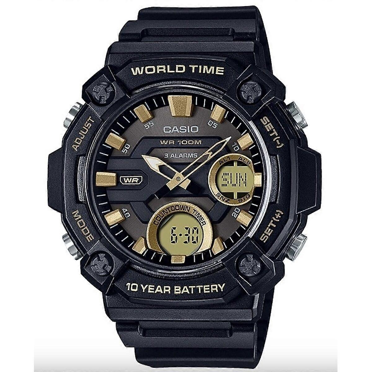 Men's Watch Casio OVERSIZE 10 YEAR BATTERY Black (52 mm)