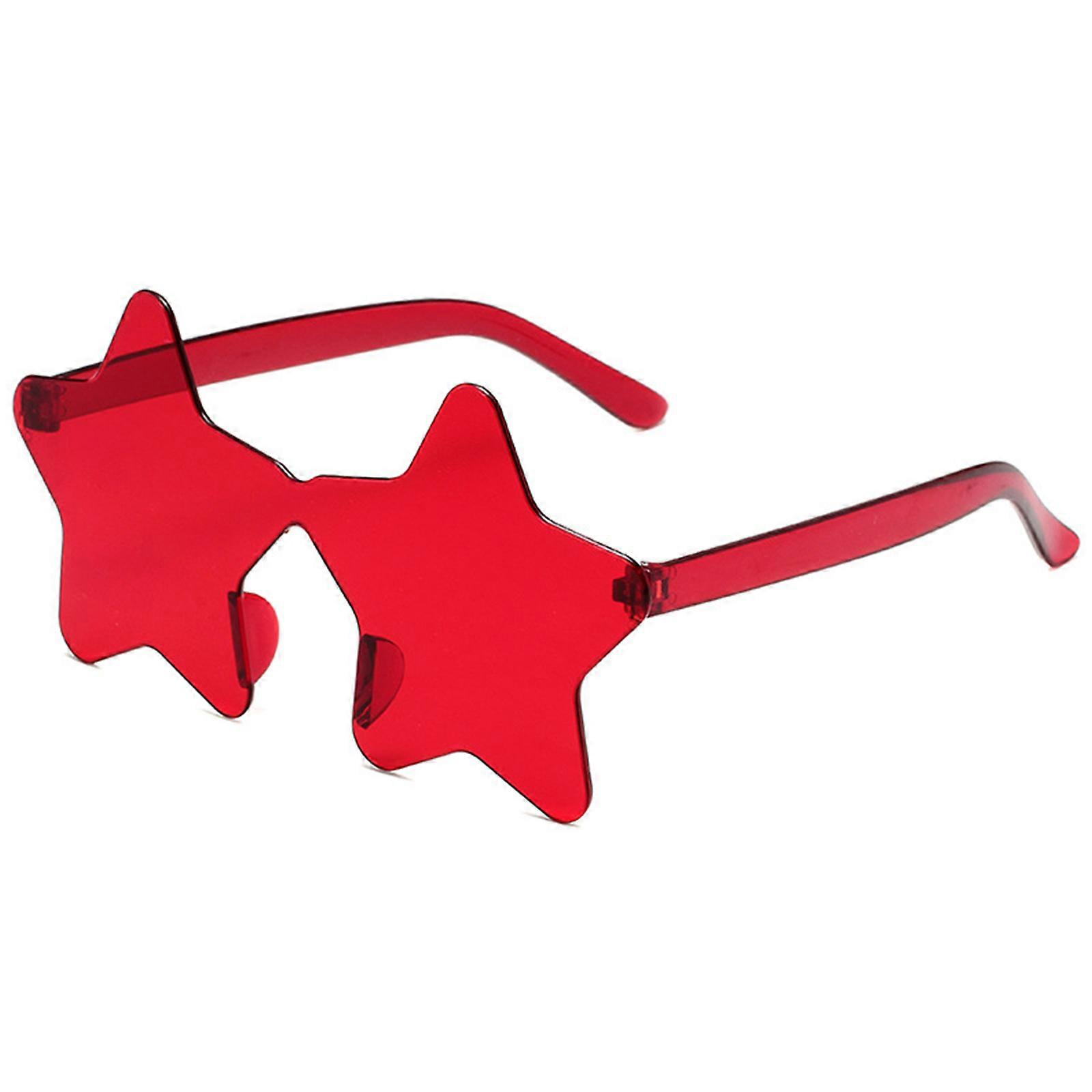 Star Shape Rimless Sunglasses Star Sunglasses Star Glasses Beach Sunglass Small Face Photo Glasses Pentagram Sunglasses
