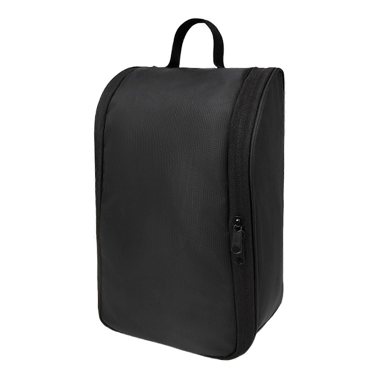Shoe Protector Bag with Ventilation Panels Breathable Canvas Shoes Container Footwear Organizer with Reinforced Handles