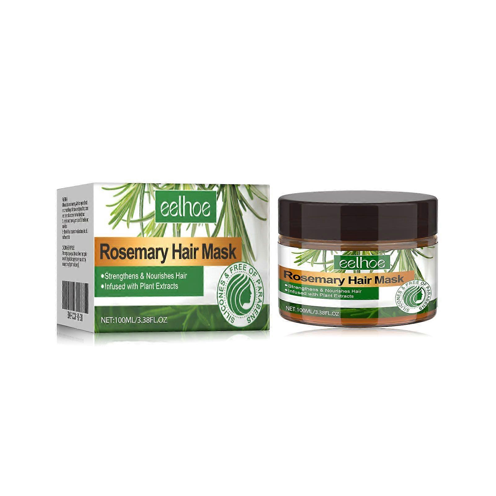 3PC Rosemary Hair Mask poprawia rozdwajanie się końcówek, suche i puszące się włosy, odżywia i