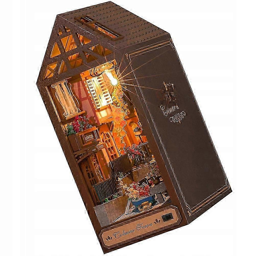 Miniature Dollhouse Kit Diy Book Bookend Model