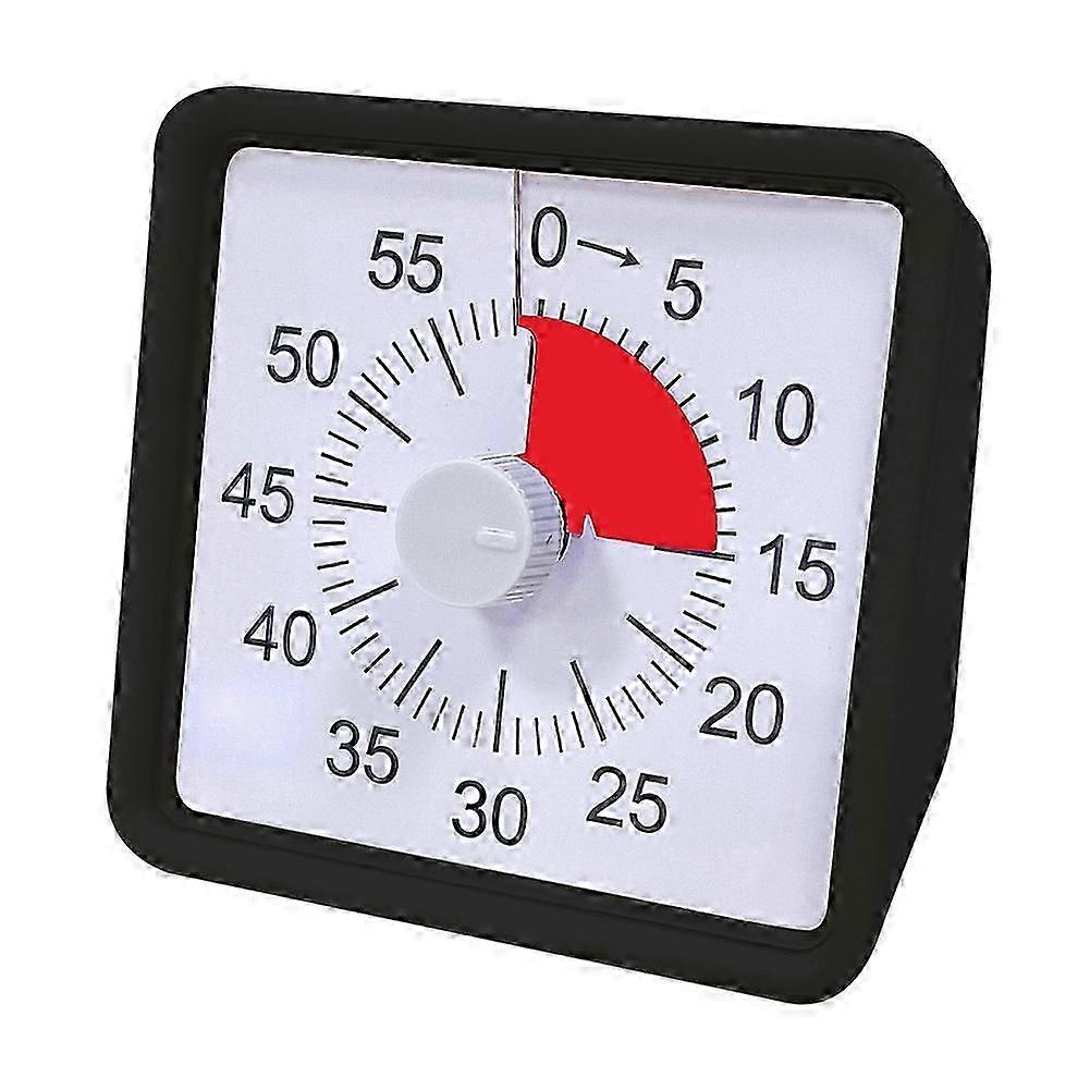 60 Minute Visual Timer for Kids, Visual Countdown Timer for Office Kitchen Pomodoro Timer with Sile