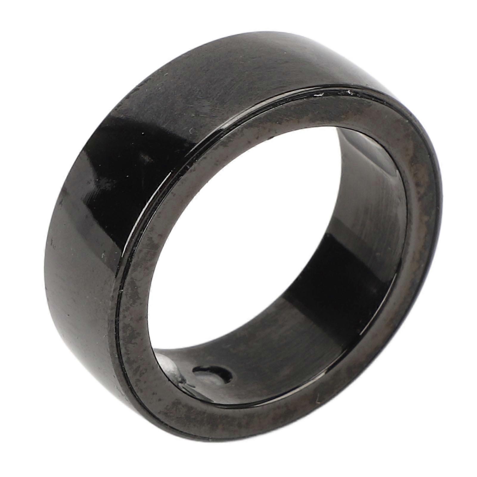 Smart Fitness Tracker Ring IP68 Waterproof Bluetooth Pedometer Smart Ring with LED Breath Light Charging Case for Android for IOS Inner Diameter 19.9