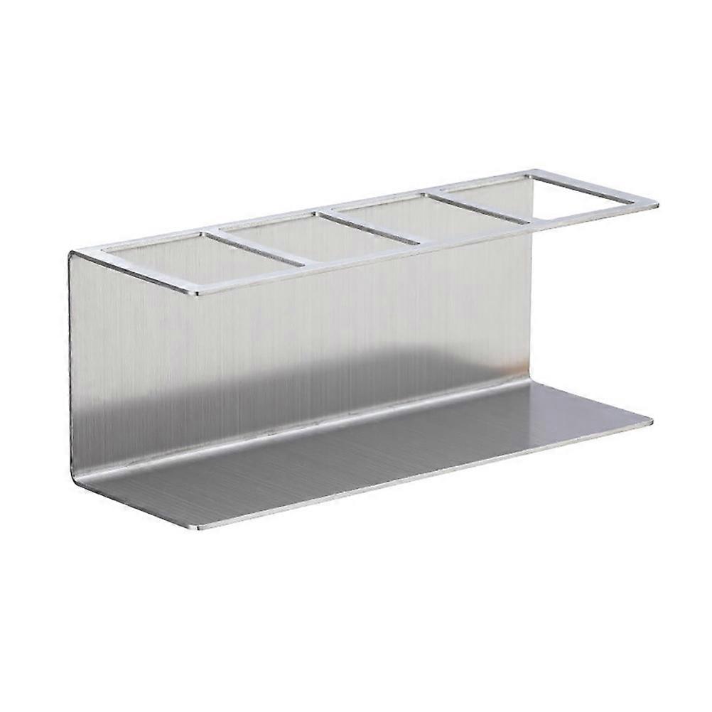 Practical Wall Mounted Toothbrush and Toothpaste Holder, Constructed from Stainless Steel