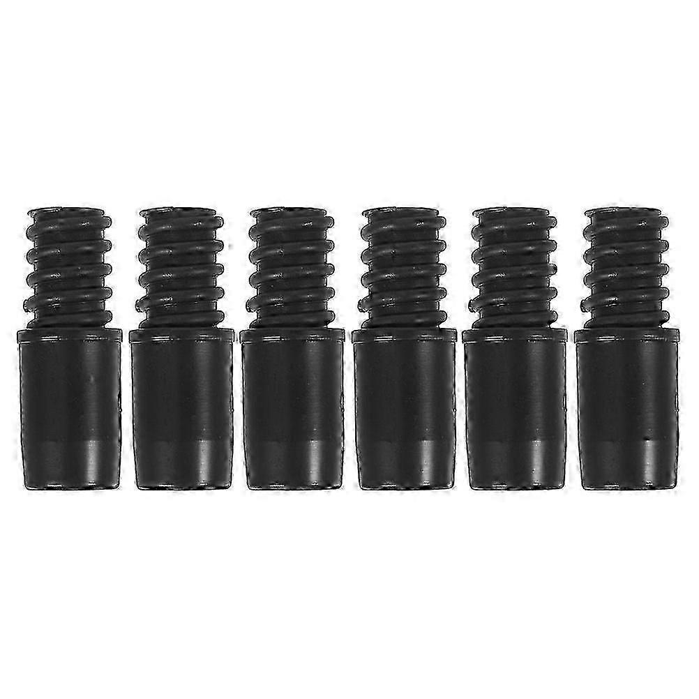 6pcs Replacement Tail Adapter with Threaded Tip for Repairing Mop Handle Pole Suitable for Various Brands