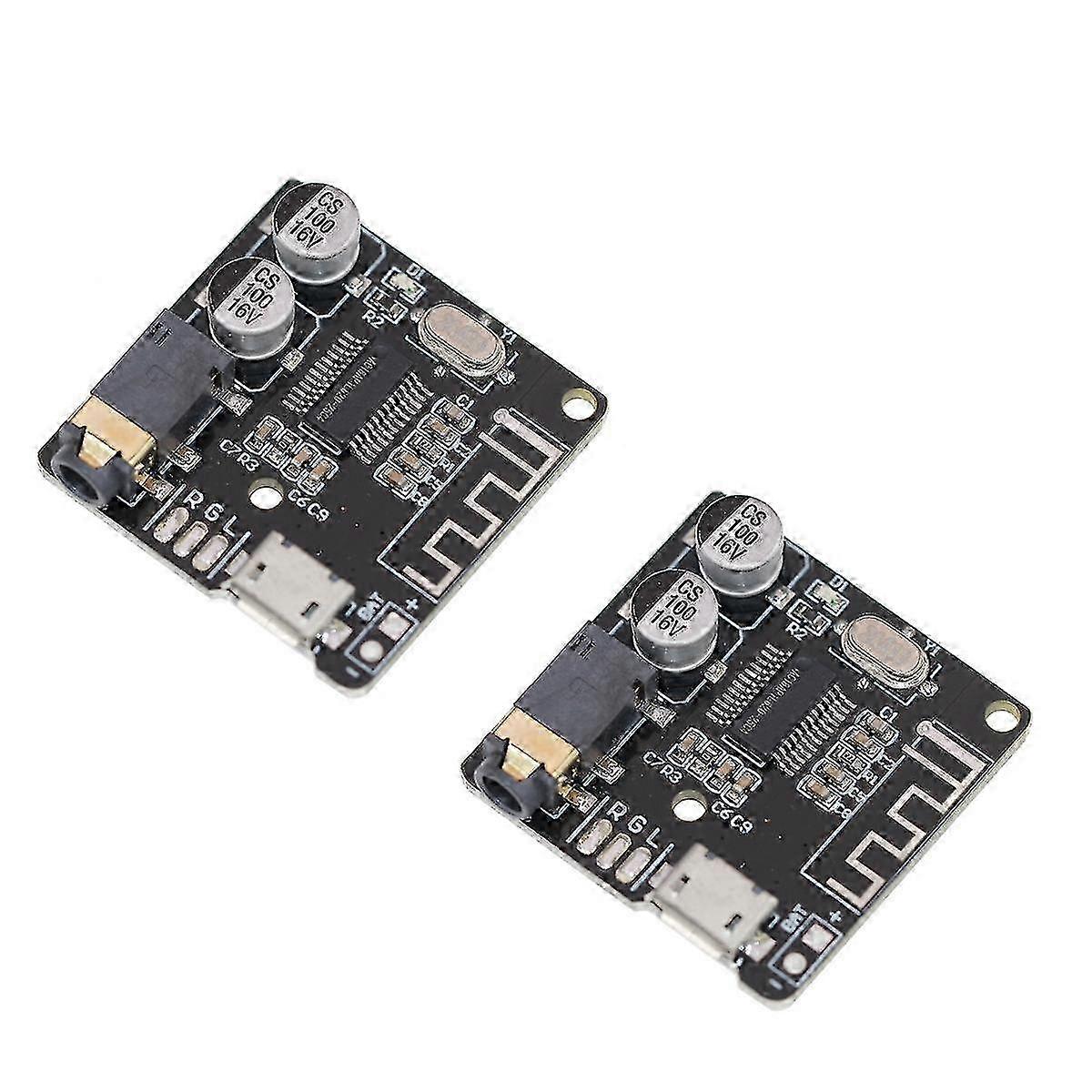 2pcs Bluetooth Audio Receiver Board Bluetooth 4.1 Mp3 Lossless Decoder for Wireless Stereo Music