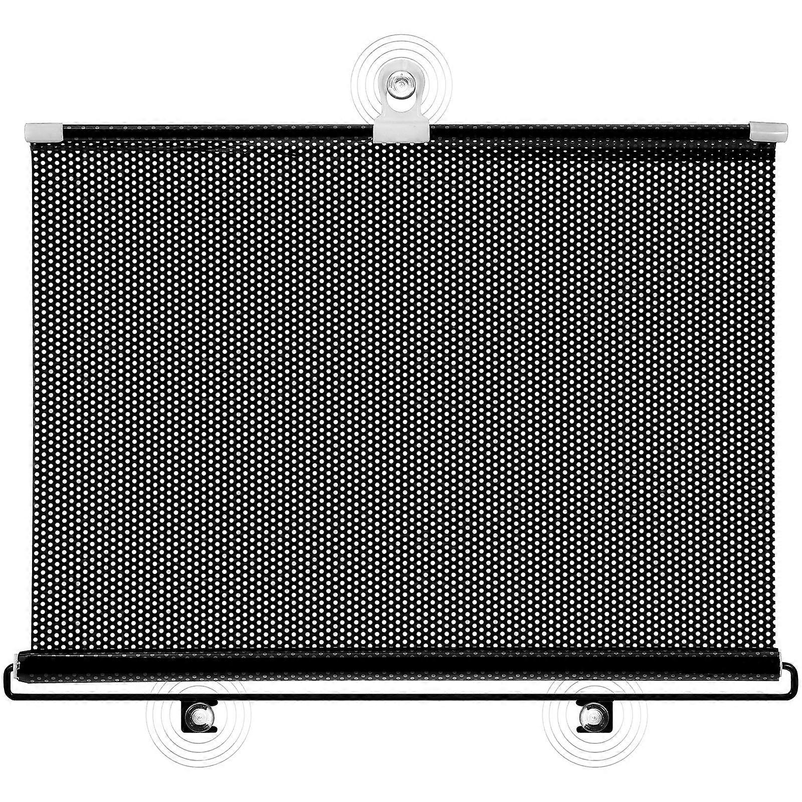 No Drill Blackout Roller Blind Shade 49.2x15.7in with 3 Suction Cups for Home & Car Use