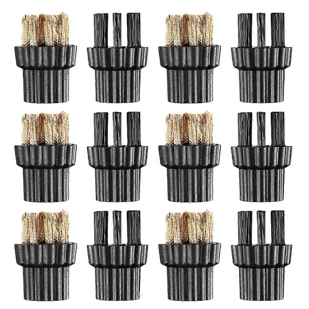 12pcs Steam Cleaner Brush Head Mop Parts Multi Function Replacement Accessories