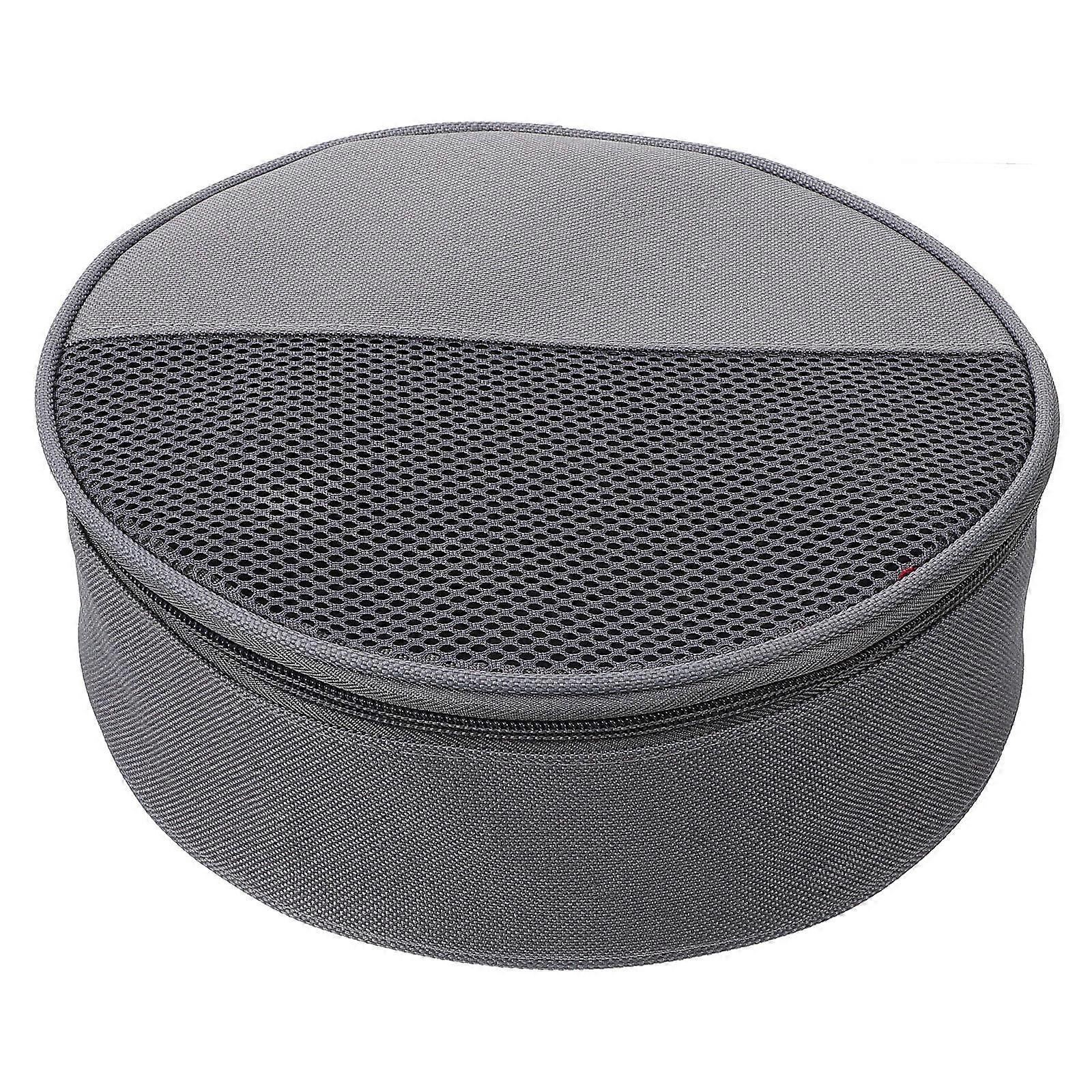 Grey Outdoor Dish Bag for Storage with Divided Mesh Grid