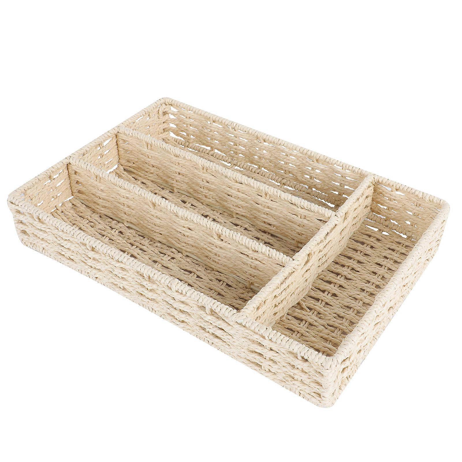 1pc Home Storage Basket Cabinet Storage Box Compartmentalized Storage Container