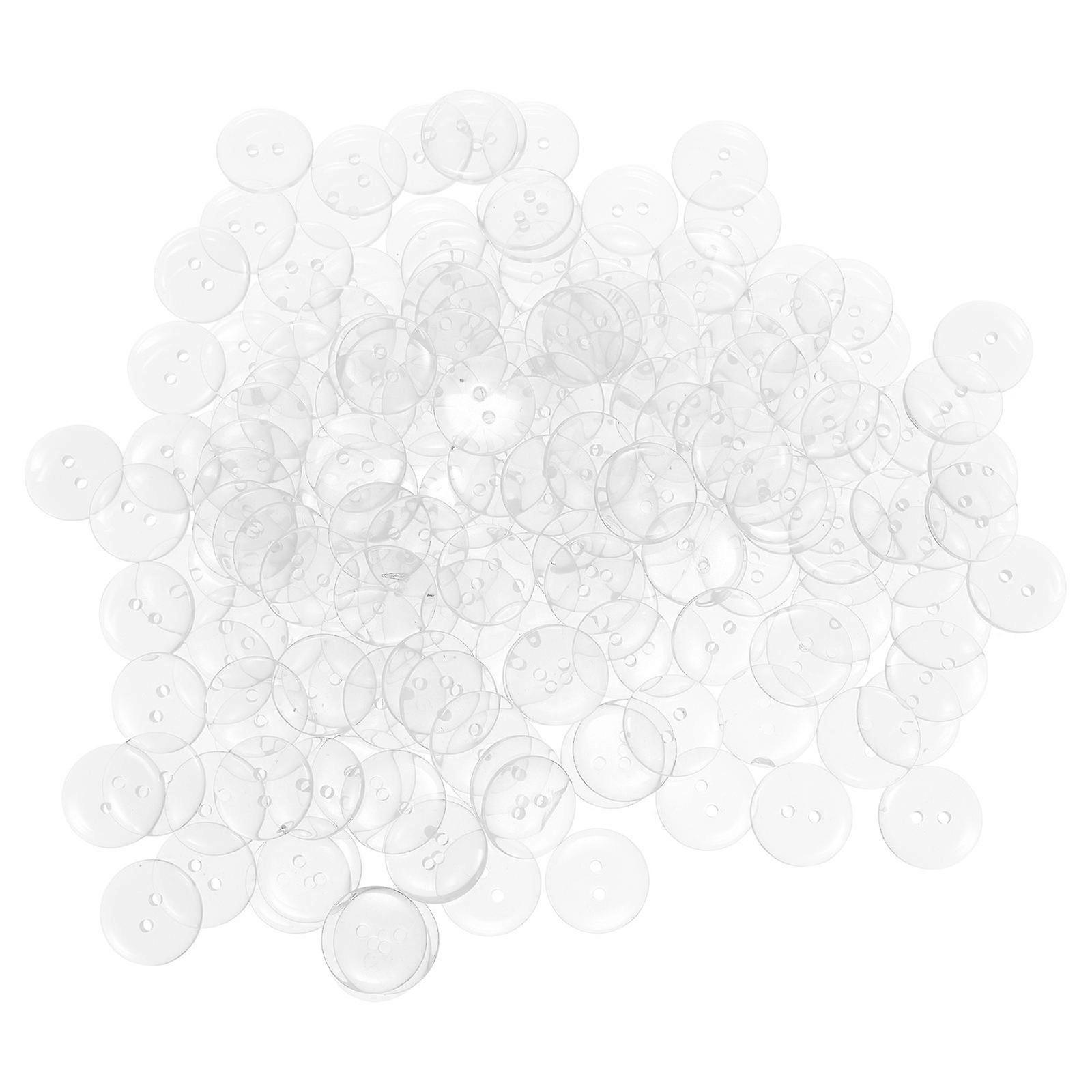 Transparent Resin buttons for Decor Craft Projects Round Sewing buttons Suitable for Kids 1 Bag