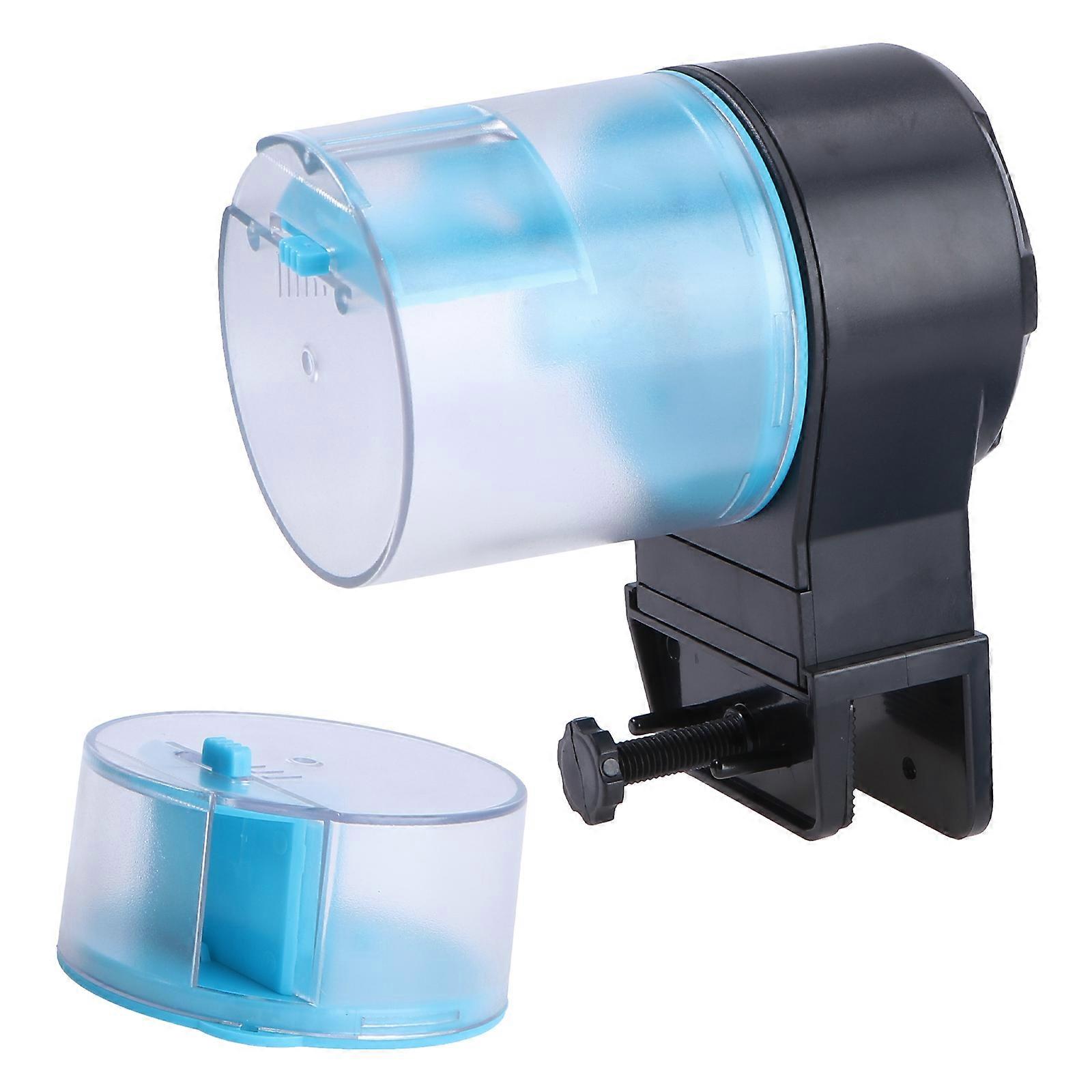 Timed Fish Feeder Automatic Aquarium Fish Tank Everyday Use 12.5 x 10.5 x 8Cm Moisture-Resistant 1Set