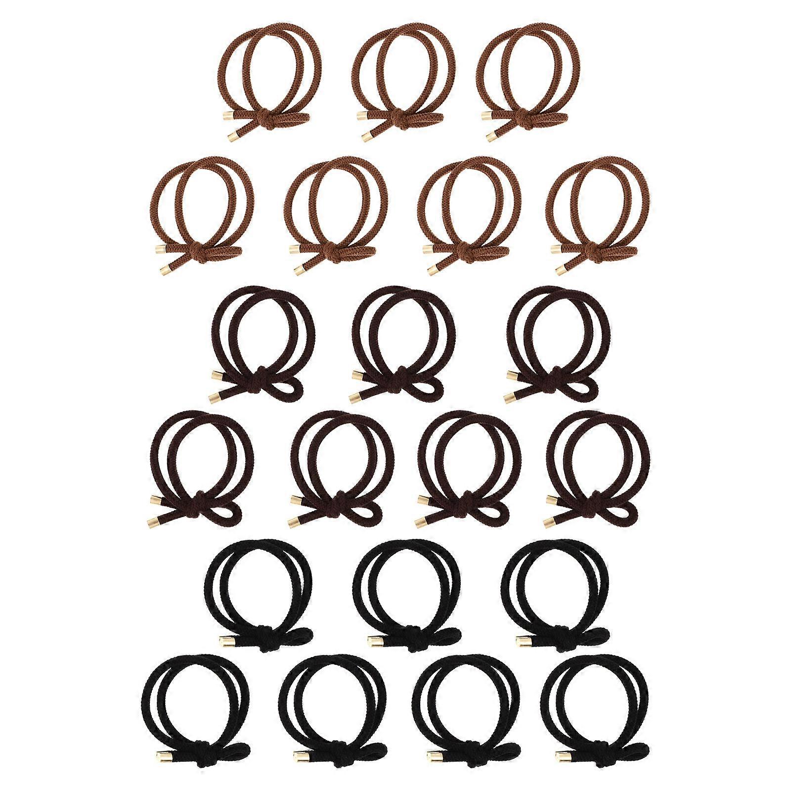 Ponytail Holders Elastic Material For Adults Holds Hairstyle Assorted Color Stylish Design 21Pcs