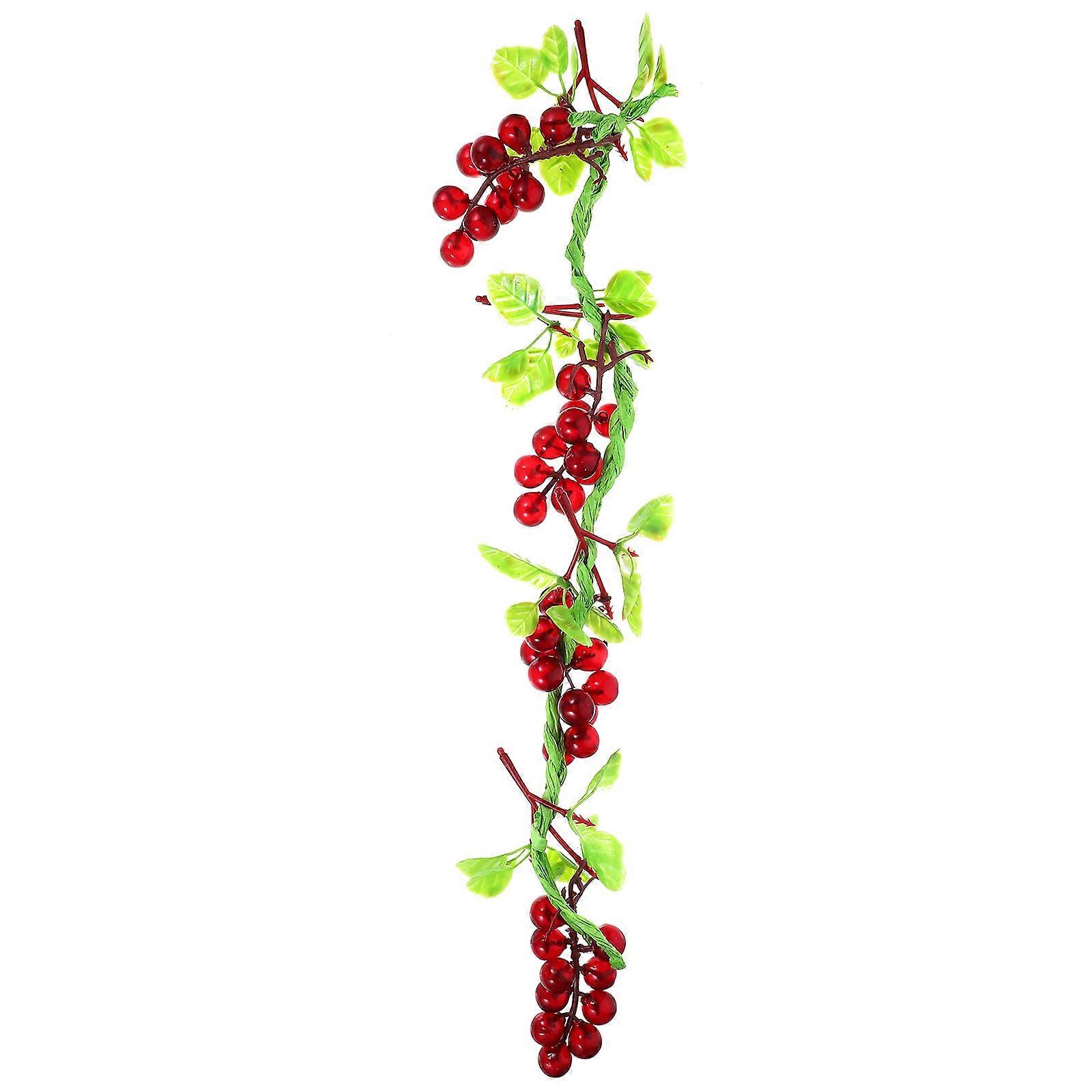 Fruit Vine Decoration Artificial Grape Vine Bunch Multi Decoration 60.00X10.00X5.00CM Realistic Design 1Pcs