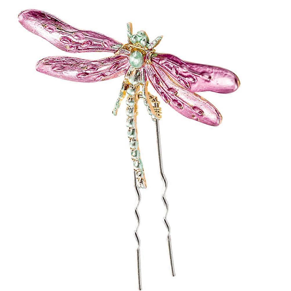 Women Hair Pin Decorative Daily Use Pink 5x4cm Firm Fixation 1Set