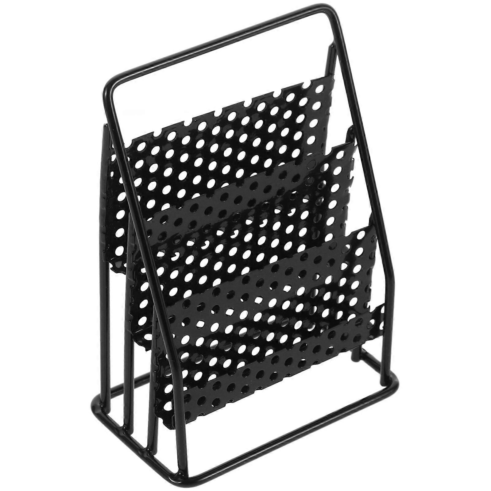 Metal Mini Furniture Mini Bookshelf Display Square Shape Miniatures Display Shelf 11.50X8.00X5.00CM Book Storage 1Pcs