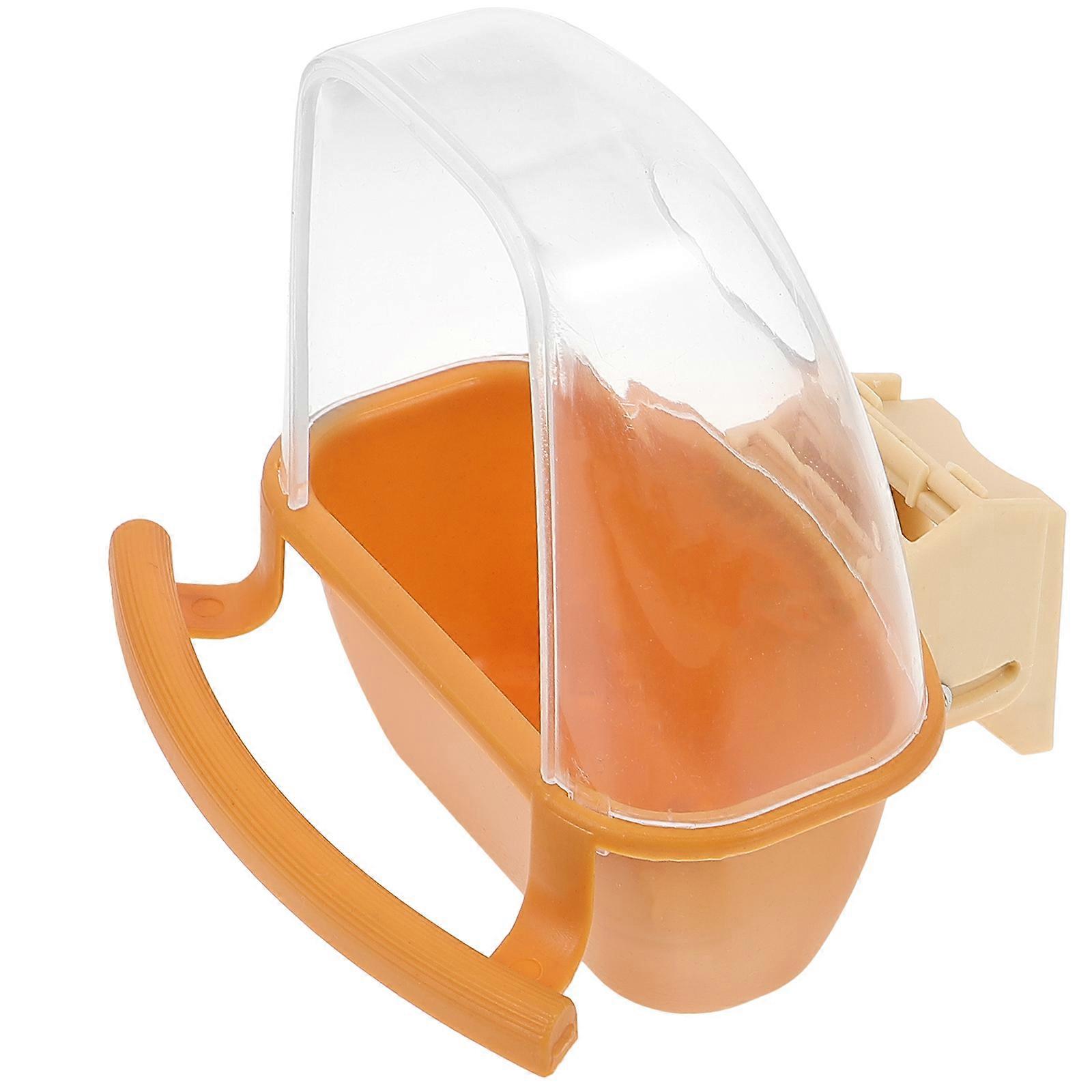 Birds Feeding Tool Parrot Food Container Outdoor Use Large Capacity 1Set