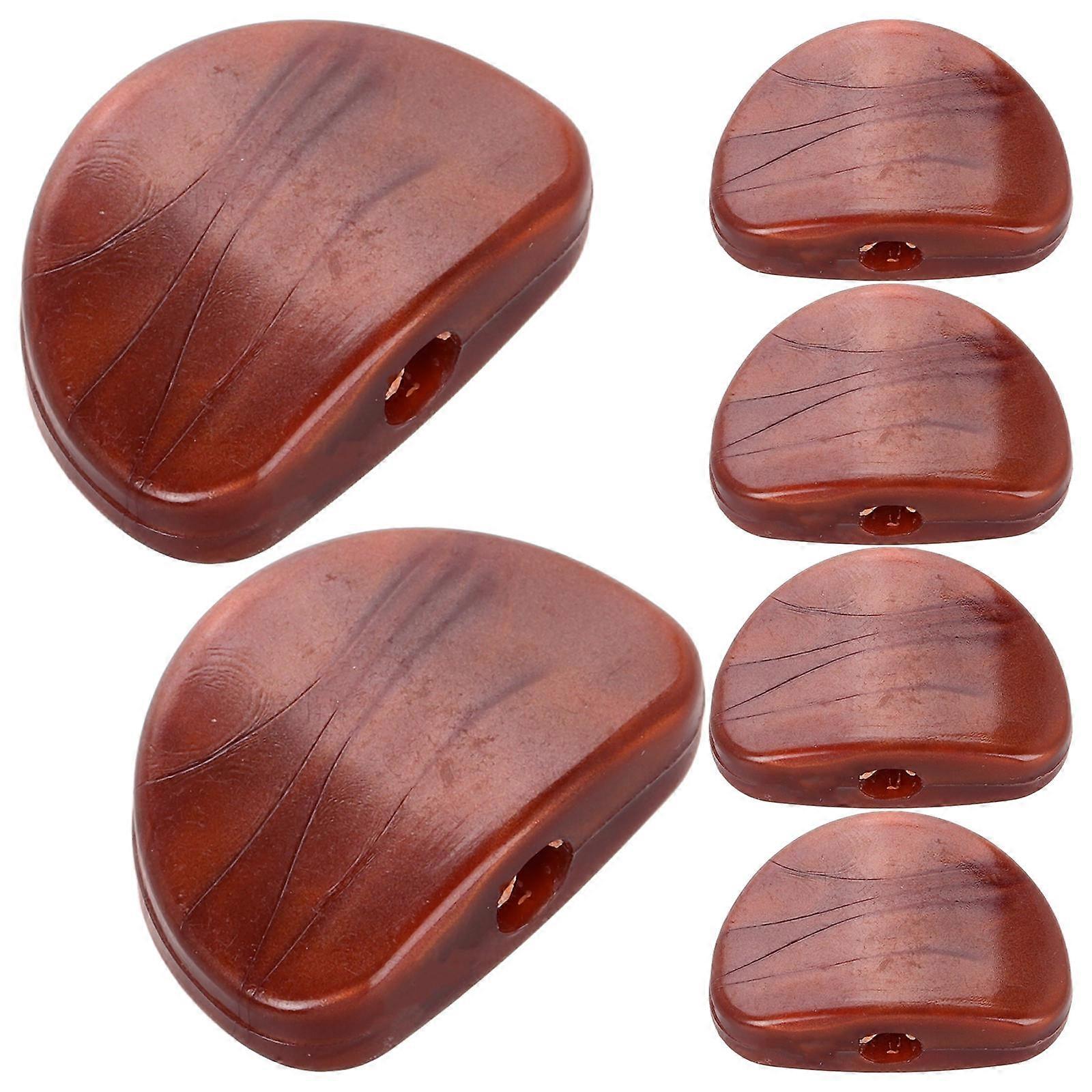 Tuning Peg Button Guitar Tuning Machine Heads String Replacement Acoustic Guitar Red 6Pcs