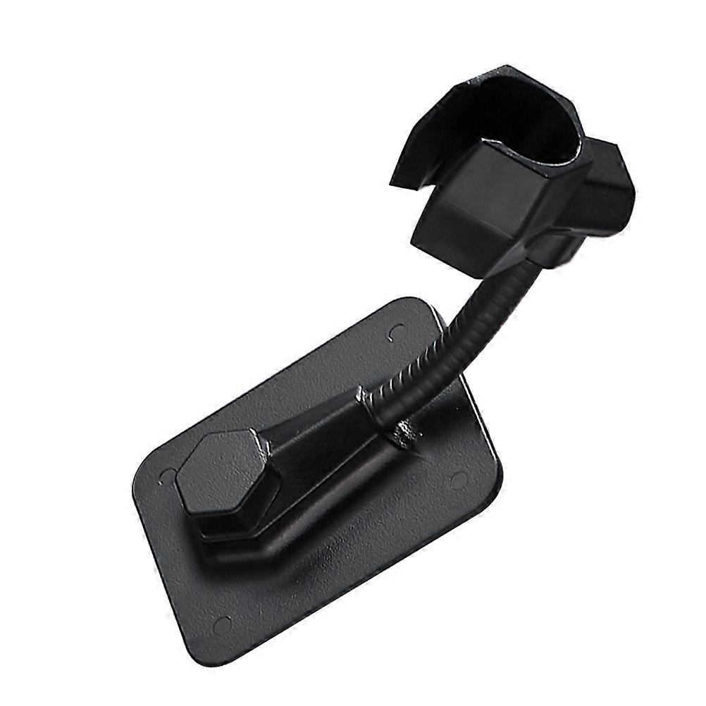 Adjustable Rotatable Shower Nozzle Bracket Pack Black Plastic Shower Head Holder for Bathroom Easy Installation Steady Mounting