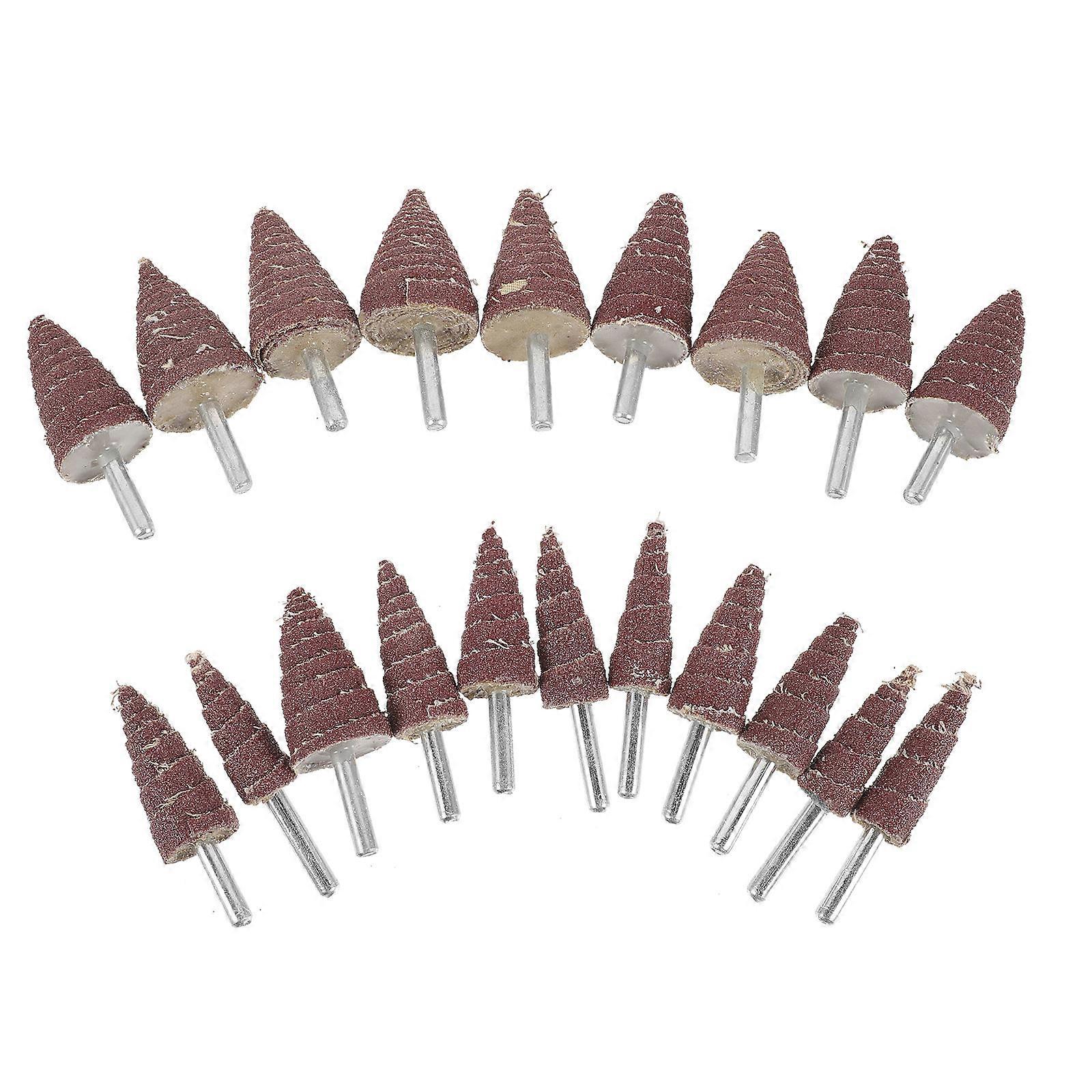 20pcs Cone Abrasive Flap Wheels Sanding Discs for Rotary Tools & Electric Drills – Versatile Polishing & Grinding Heads Assortment