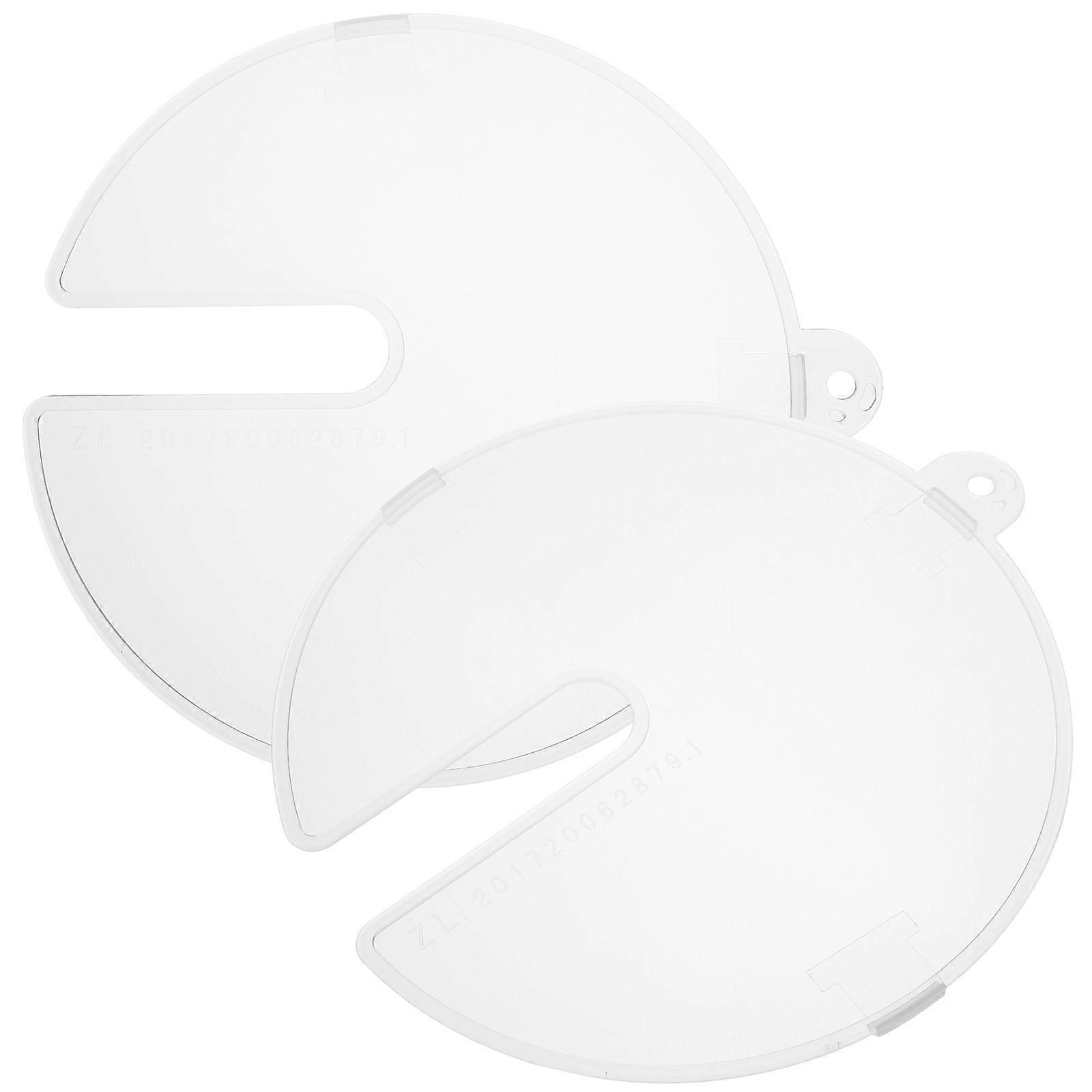 2pcs Splash Mixing Bowl Covers for Kitchen Baking Splatter Guards for Egg Whisking and Cream Beating, Easy Install for Home and Restaurant Use