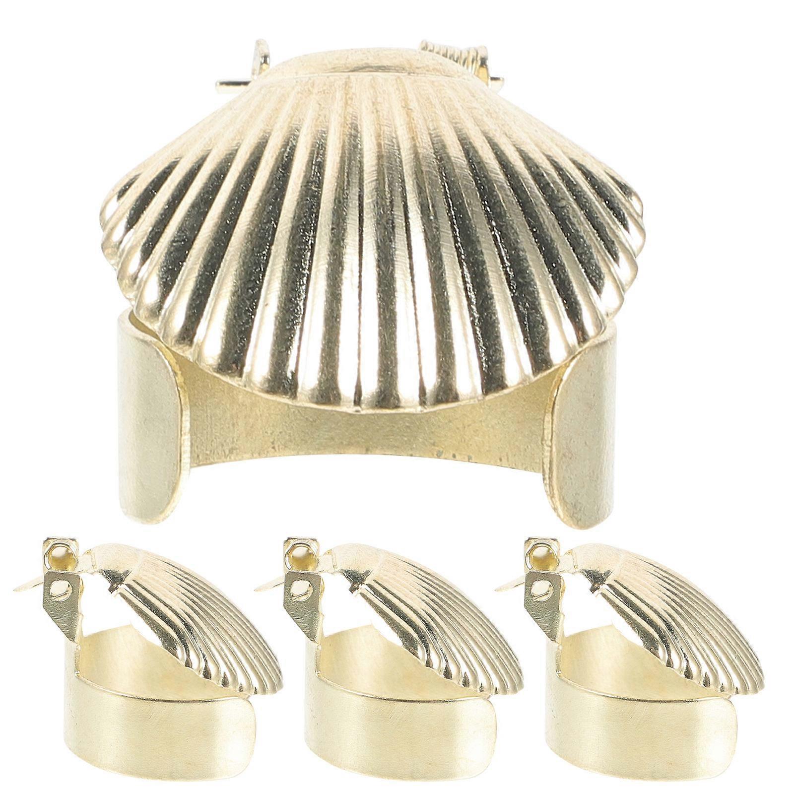 Candlesnuffers Metal Candle Extinguishers Cap Design For Hotel Use Easy To Use 4Pcs