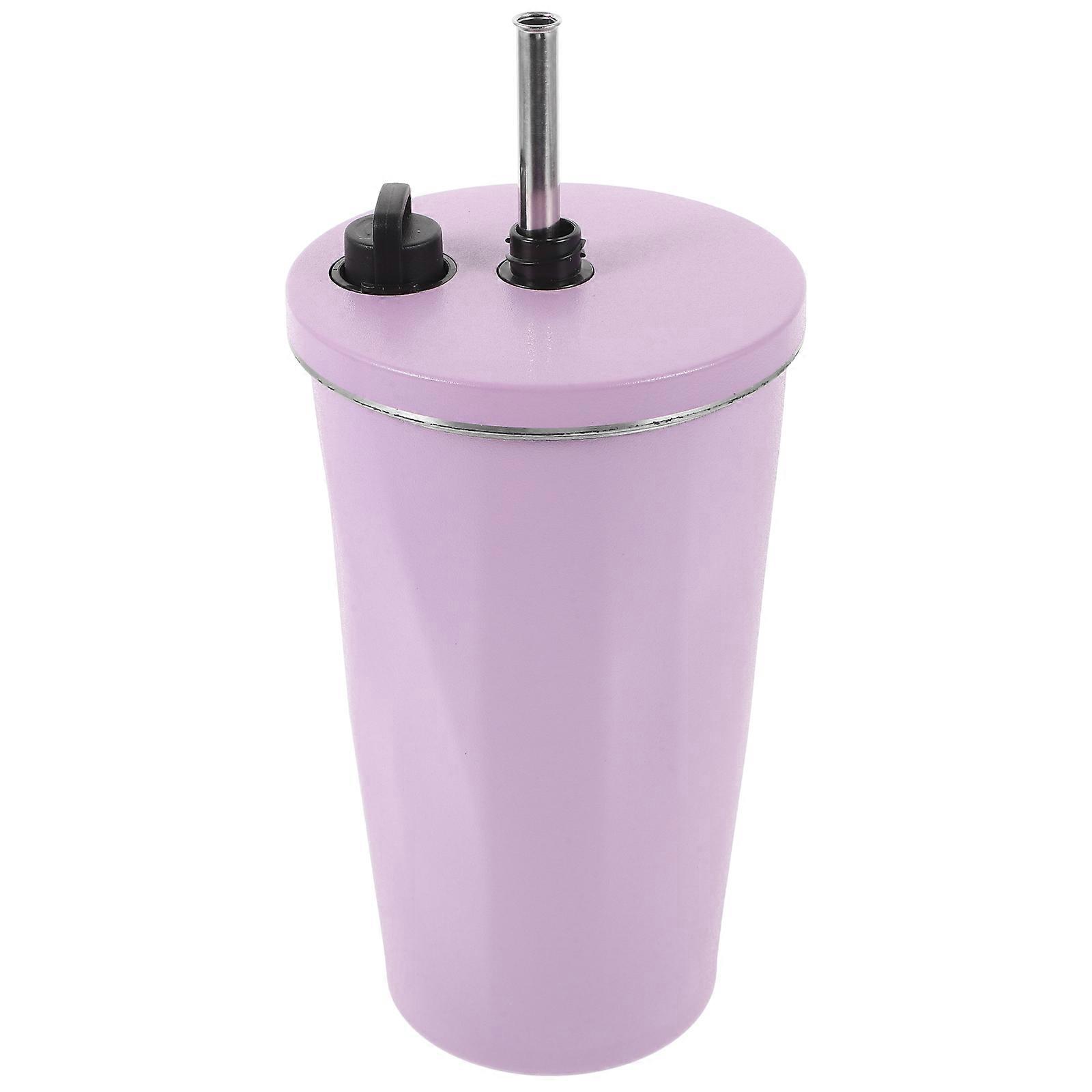 Coffee Tumbler With Lid Vacuum Insulated Tumbler Travel Mug For Home Use Purple 1Pack